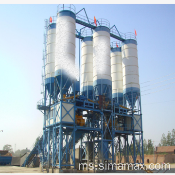 Eksport ke Afrika HZS90 Stationary Concrete Batching Plant